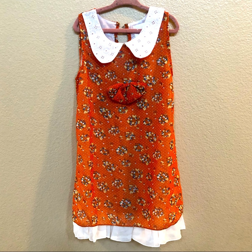 Stunning Blossom Couture Peter Pan Collar Dress